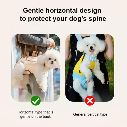 🐕Hordozható légáteresztő kisállat hordozó táska és hátizsák 2 az 1-ben🐾