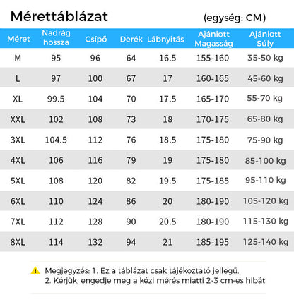 UTOLSÓ NAP 50% KEDVEZMÉNY 🔥 Gyorsan száradó unisex nadrág extra nagy sztreccsel
