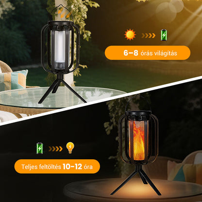 🌞Nyári ajánlat 🔥4 üzemmóddal rendelkező kültéri napelemes zseblámpa