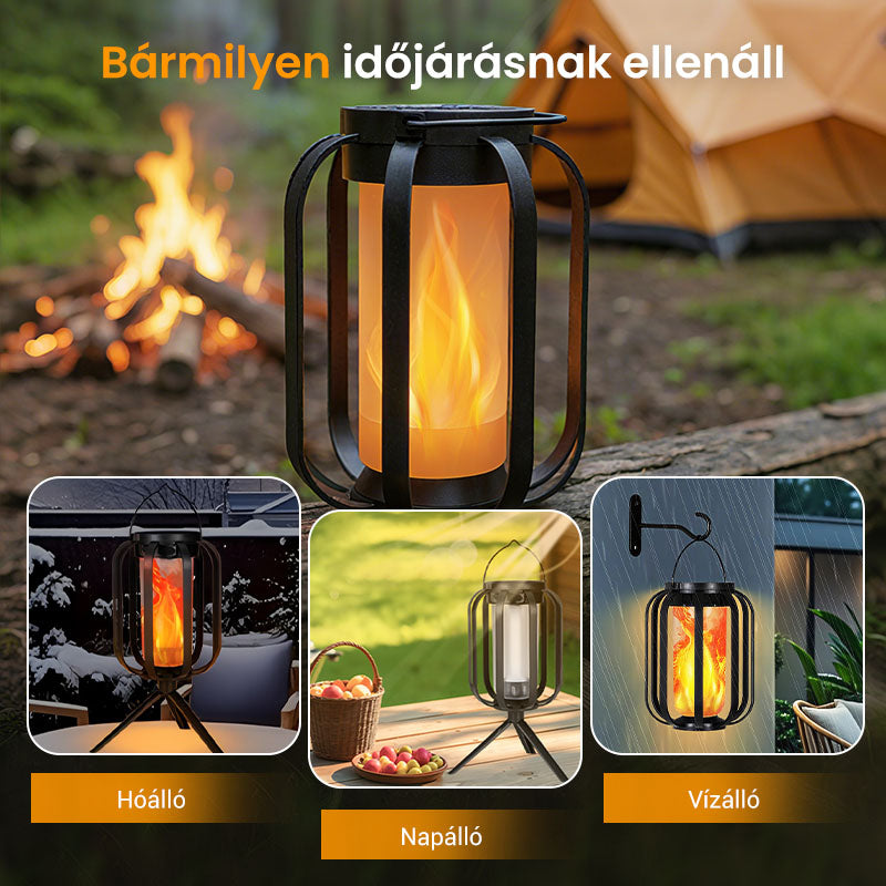 🌞Nyári ajánlat 🔥4 üzemmóddal rendelkező kültéri napelemes zseblámpa