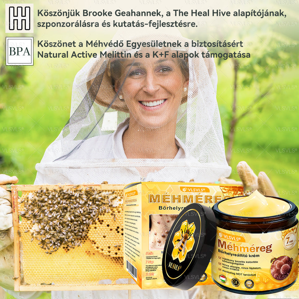 👍💪VLSVLS® Méhméreg Bőrhelyreállító Krém (👨‍⚕‍CE jóváhagyott)✅