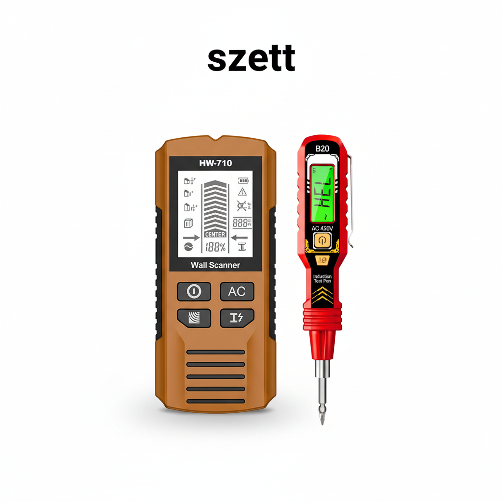 🔥💯 Többfunkciós kézi fém- és fali érzékelő