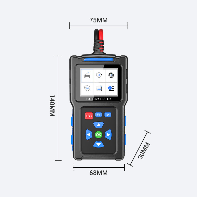 💥BT300 Autóakkumulátor-tesztelő 12 V-os terheléses tesztelő