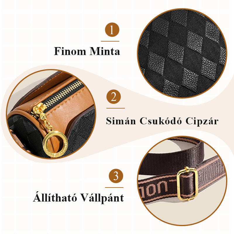 👜Prémium háromrétegű gyémánt mintás divatos crossbody táska✨
