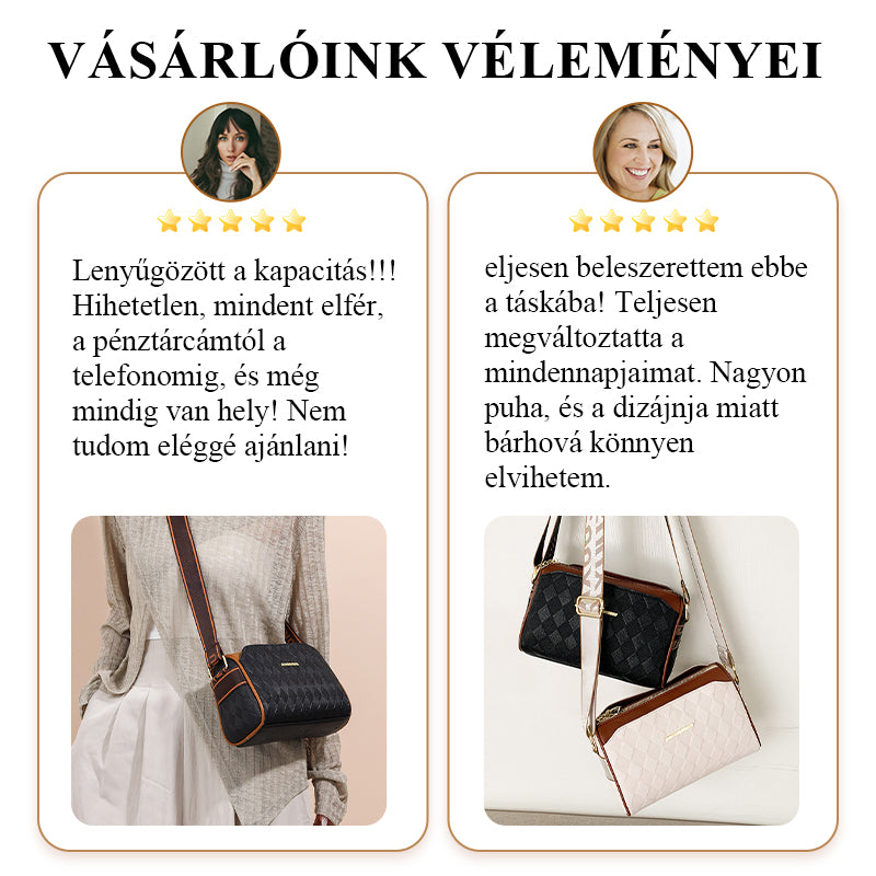 👜Prémium háromrétegű gyémánt mintás divatos crossbody táska✨