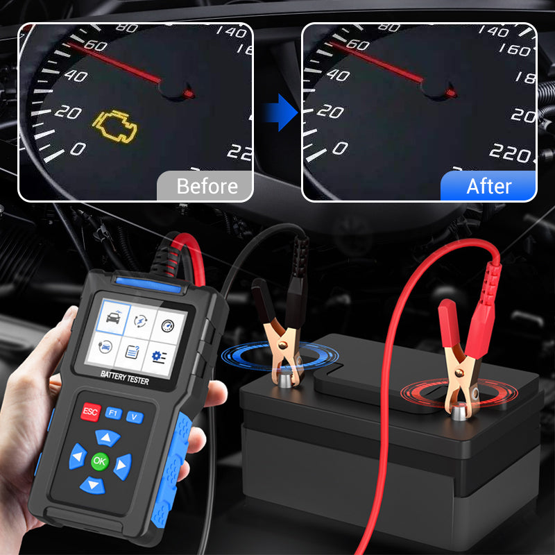 💥BT300 Autóakkumulátor-tesztelő 12 V-os terheléses tesztelő