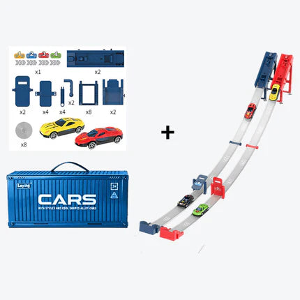 🎅 Karácsonyi akció 50% KEDVEZMÉNY 🎁 48 mini autó beépített garázzsal