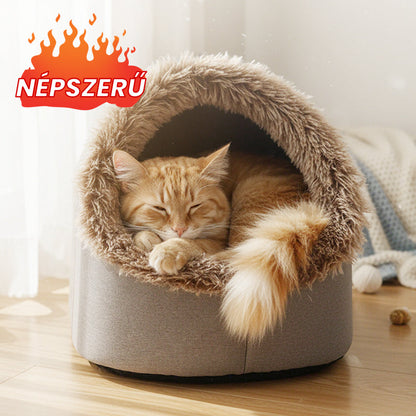 💥Forró akció 🐾OFF Téli meleg kisállat barlangágy🐈🐕