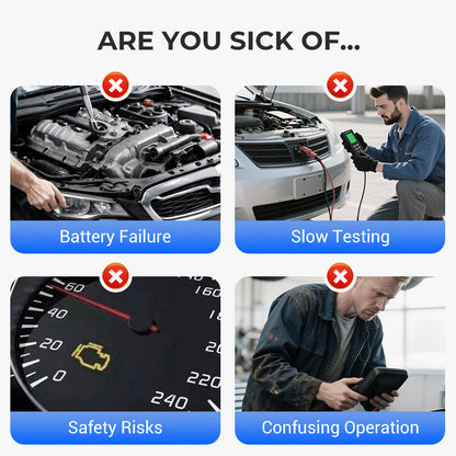 💥BT300 Autóakkumulátor-tesztelő 12 V-os terheléses tesztelő