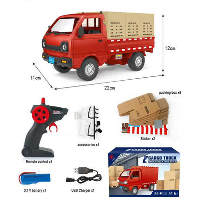 🔥🎁 Távirányítású, újratölthető konténerszállító teherautó játék 🎮🚚