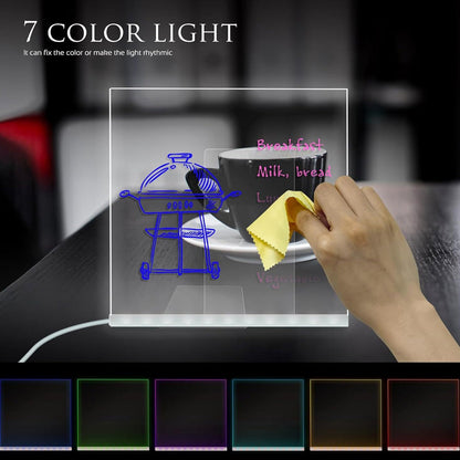 🎨Világító LED üzenetíró tábla✨