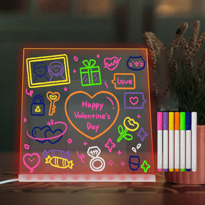 🎨Világító LED üzenetíró tábla✨