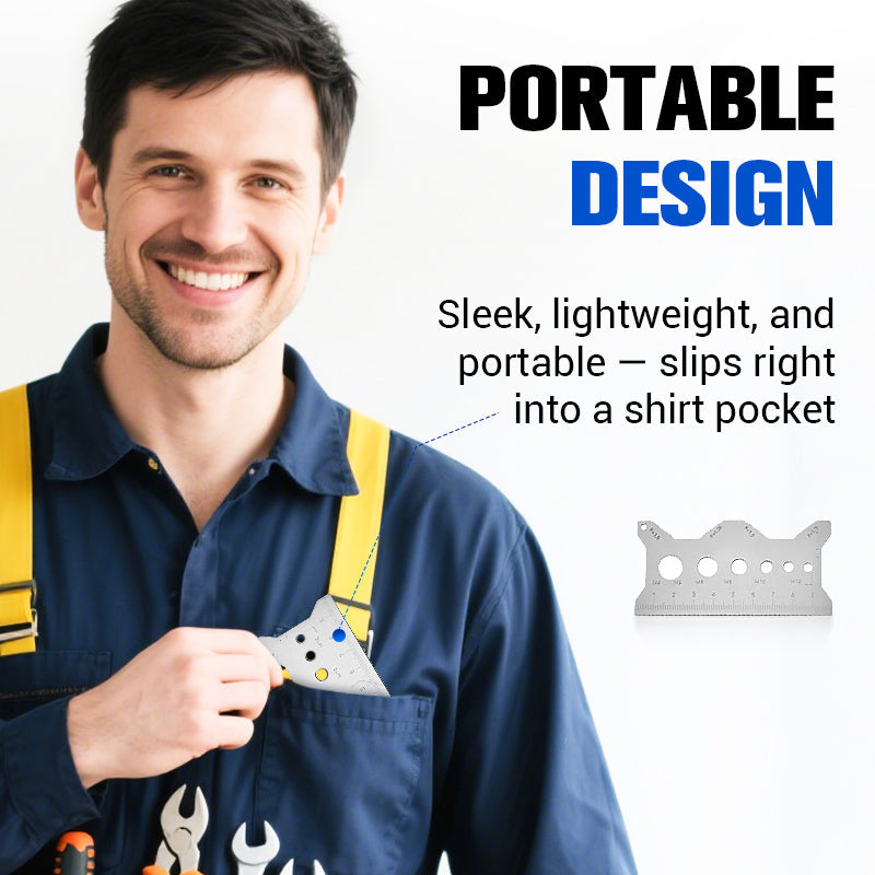 🎉 Rozsdamentes acél kétoldalas csavar mérőkártya