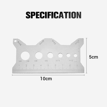 🎉 Rozsdamentes acél kétoldalas csavar mérőkártya