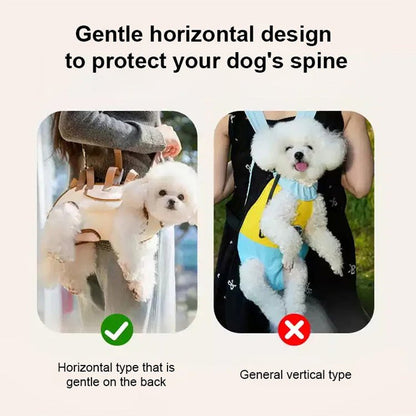 🐕Hordozható légáteresztő kisállat hordozó táska és hátizsák 2 az 1-ben🐾