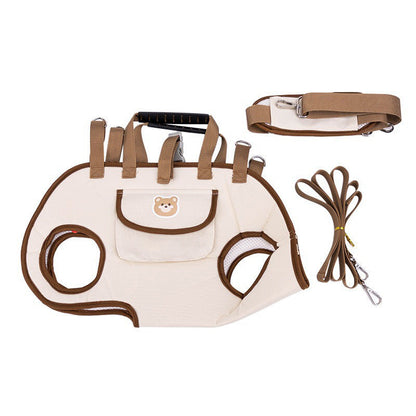 🐕Hordozható légáteresztő kisállat hordozó táska és hátizsák 2 az 1-ben🐾