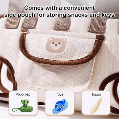 🐕Hordozható légáteresztő kisállat hordozó táska és hátizsák 2 az 1-ben🐾