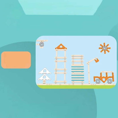 🔥3D Faház Építőjáték - Térbeli érzék fejlesztése