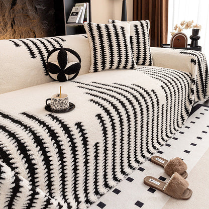 🛋️ Puha, csúszásgátló bársony kanapetakaró