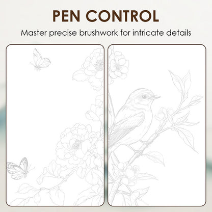 🎄🎁 Vízfestmény és kalligráfia másolása -👩‍🎨 Tapasztald meg a keleti kultúra varázsát 🖌️💕