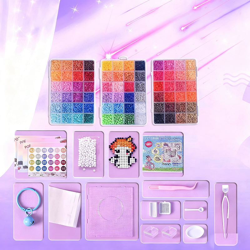 🎁🎨 Teljes kézzel készített gyöngyös szett 👧✂️