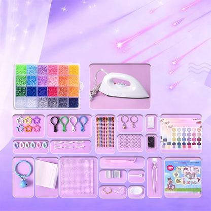 🎁🎨 Teljes kézzel készített gyöngyös szett 👧✂️