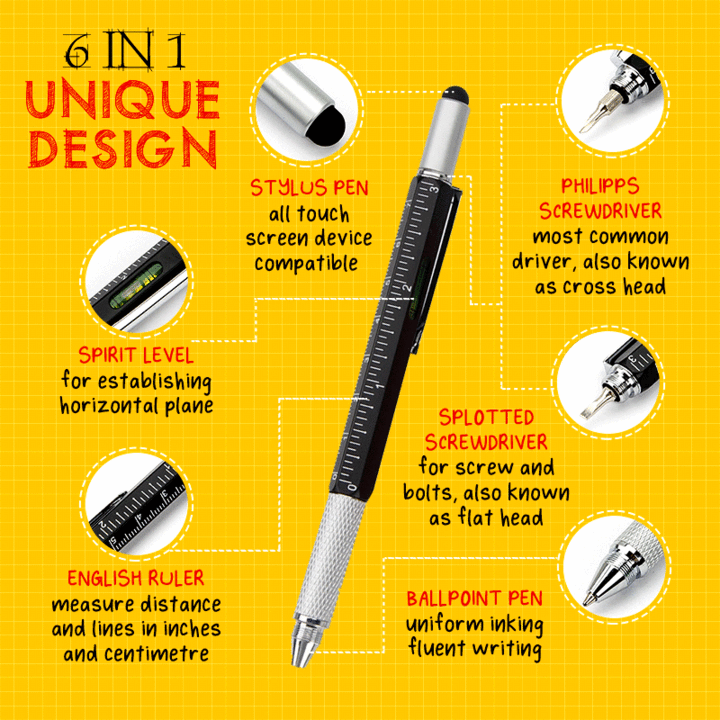 🔥 Vásárolj 1-at, kapsz 2-t ingyen 🎄 6 az 1-ben multiszerszám szerszám toll