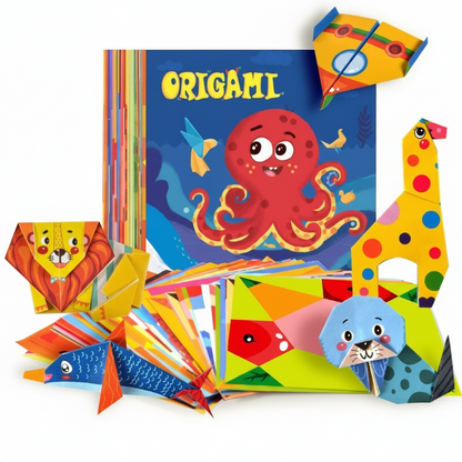 👶🧠 Gyermek oktatási DIY origami kézműves ✂️✨