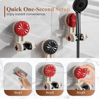 Fúrás nélküli fali zuhanyfej tartó