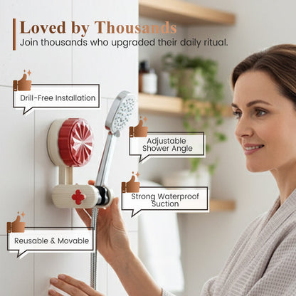 Fúrás nélküli fali zuhanyfej tartó