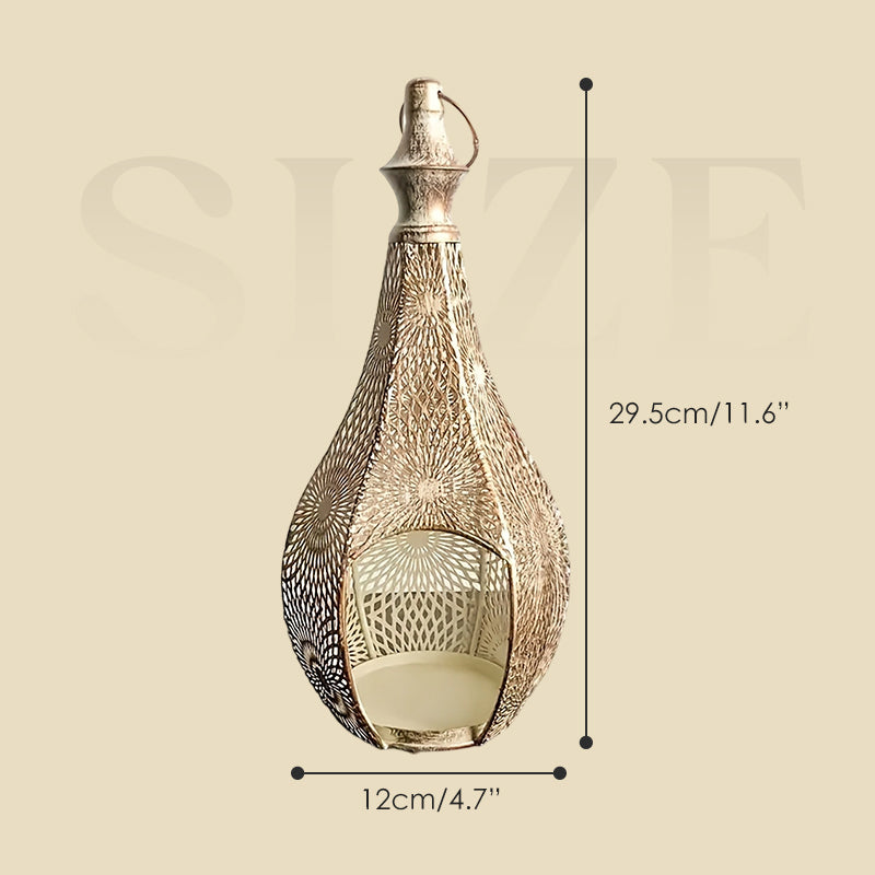 ✨Üreges fém gyertyatartó dísz