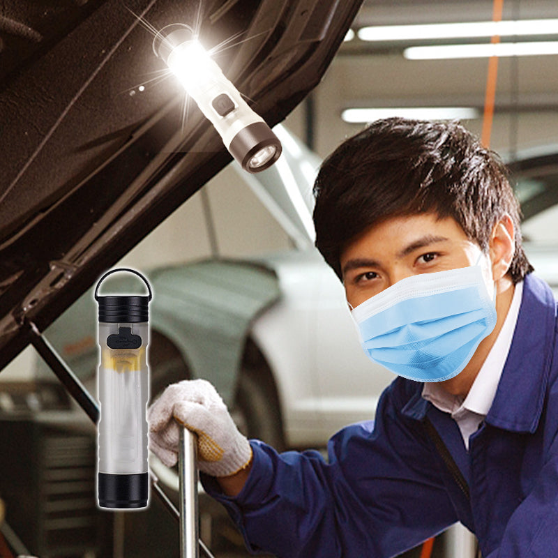 🎁✨Kültéri súper világos mini fényvillogó – Erős és zsebméretű, minden kalandhoz✅ 💡✨