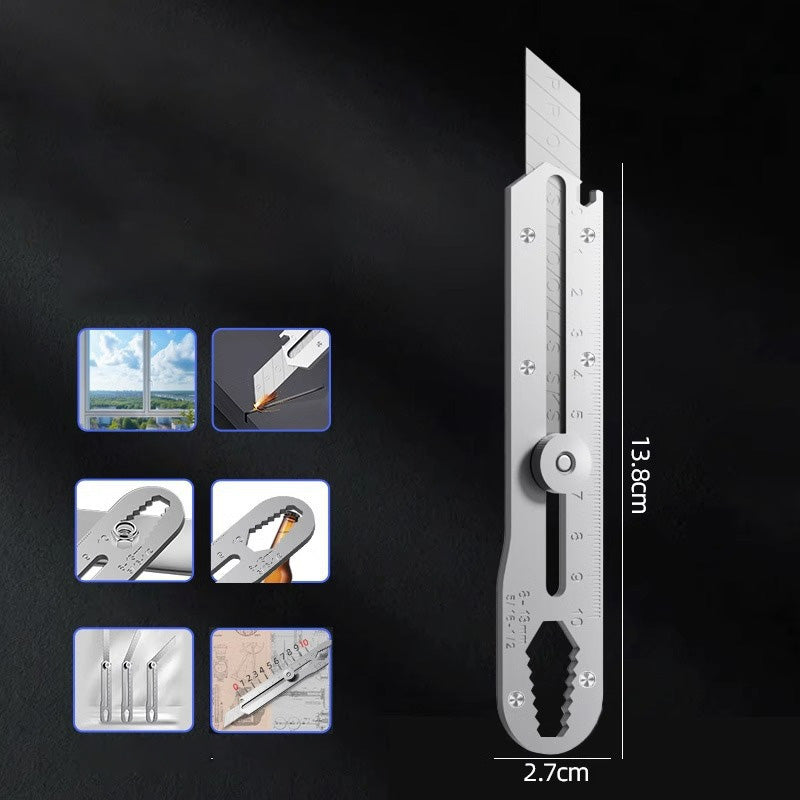 Többcélú univerzális kés behúzható, letörhető pengével