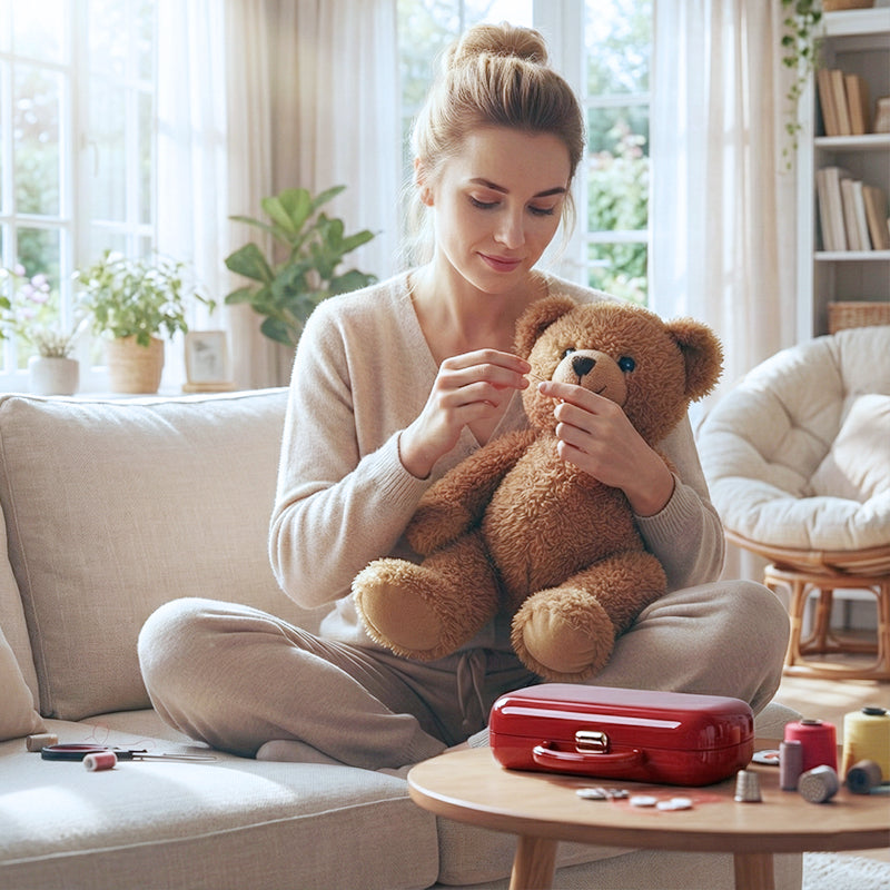 🧵21 darabos hordozható varrókészlet ✨ Tökéletes DIY varróprojektekhez