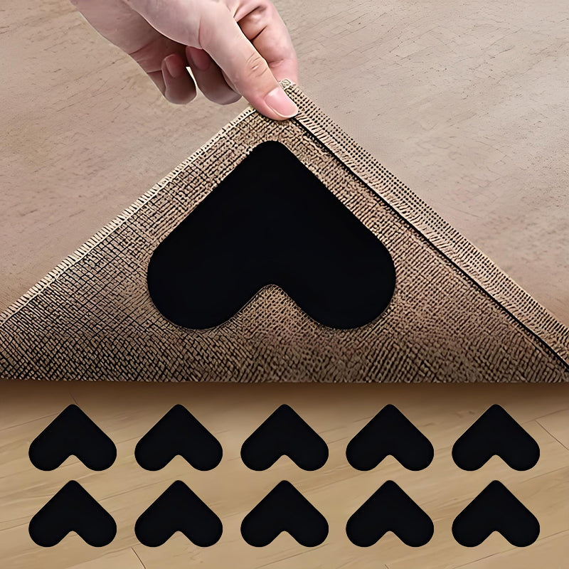 💕🏡Szív alakú, újrafelhasználható, csúszásgátló szőnyegfogók