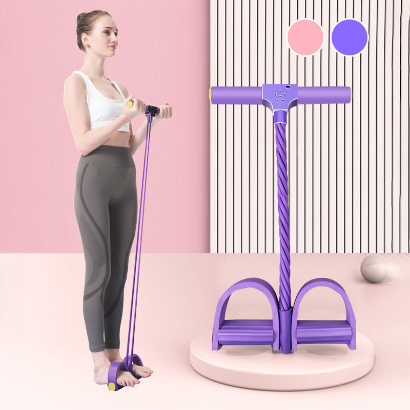 💪6-csöves Lábpedálos Ellenállási Szalag Hangos Számolással