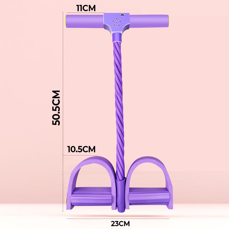 💪6-csöves Lábpedálos Ellenállási Szalag Hangos Számolással