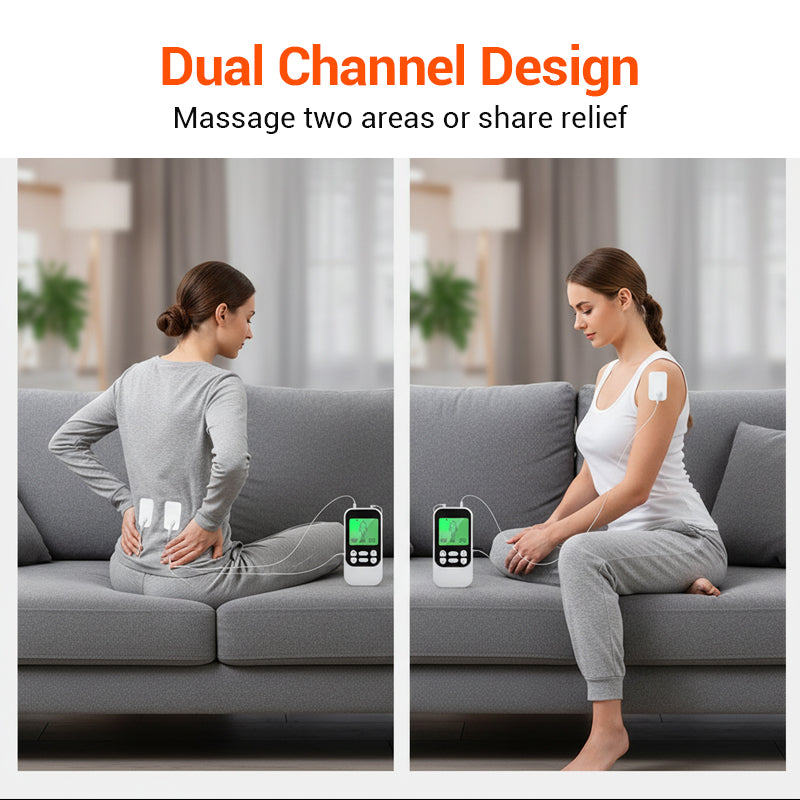 🔥2026 Új érkezés: Időkorlátozott 50% kedvezmény!🔥 Hordozható kétcsatornás TENS elektromiostimulátor