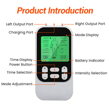🔥2026 Új érkezés: Időkorlátozott 50% kedvezmény!🔥 Hordozható kétcsatornás TENS elektromiostimulátor